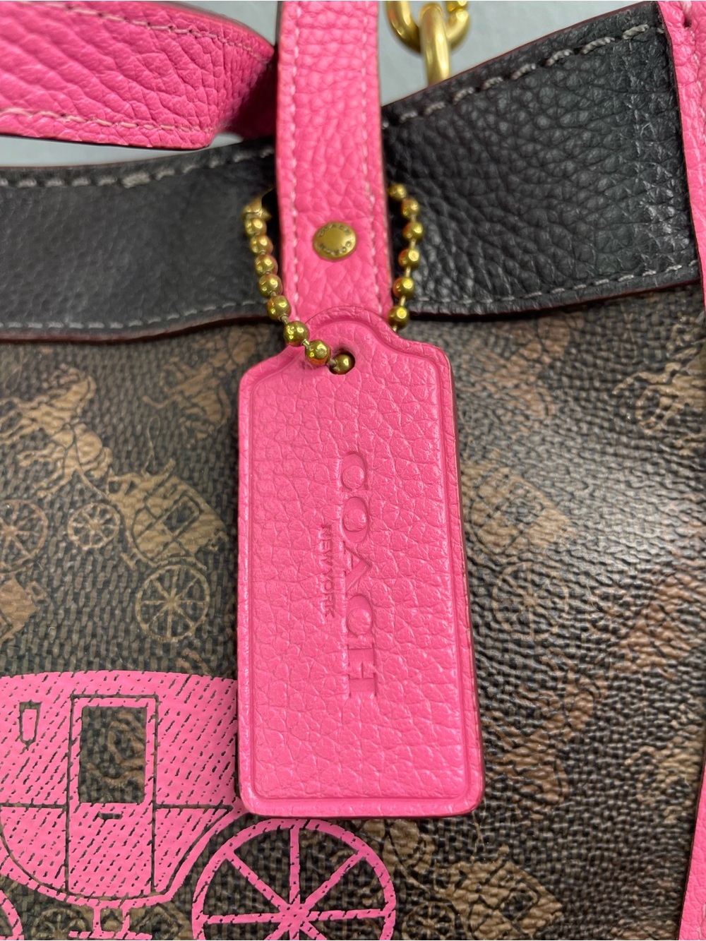 Coach Field Tote 22 in Truffle Petunia - Picture 7 of 15